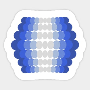 Geometric blue modern pattern Sticker